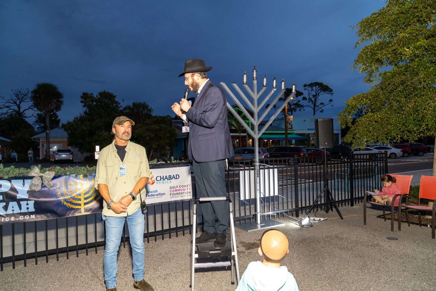 A community moment at Chabad of Venice