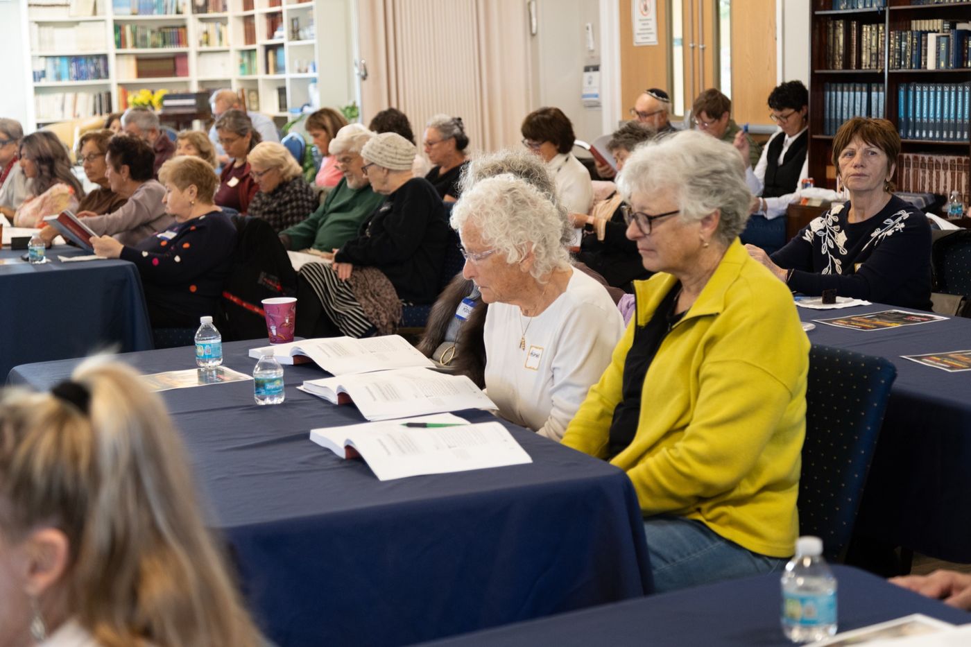 Students in discussion during a JLI course