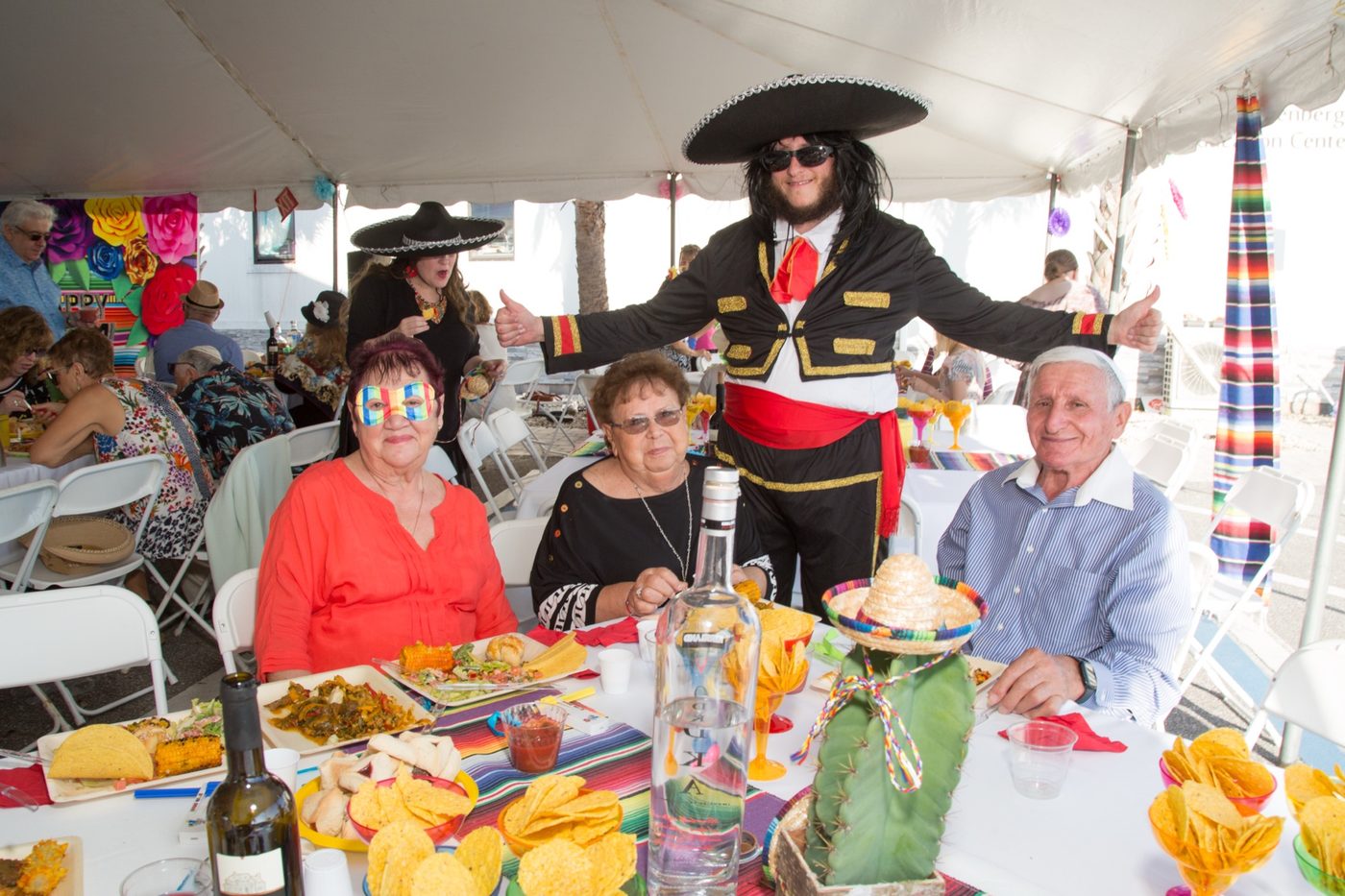 The themed community Purim party