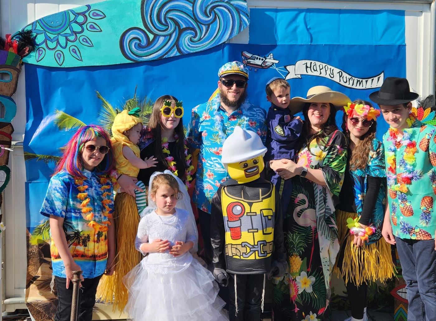 Purim celebration moment