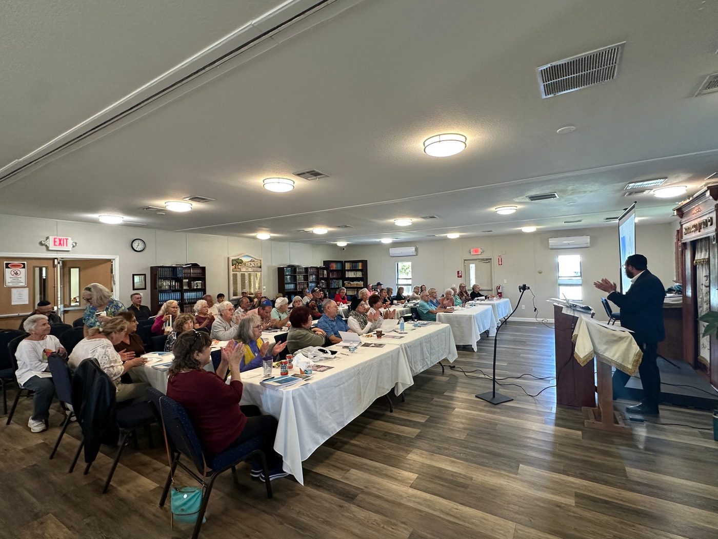 Kiddush luncheon at Chabad of Venice